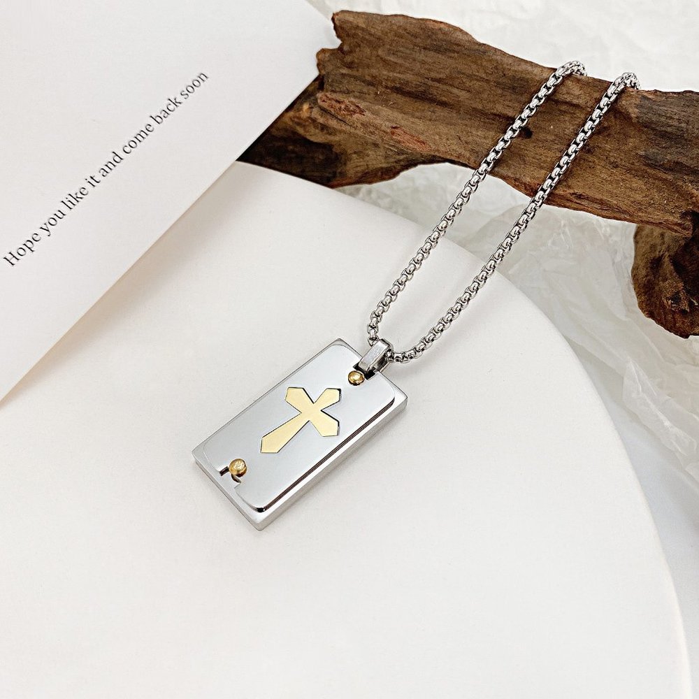 men cross necklace - Picture 3 of 3